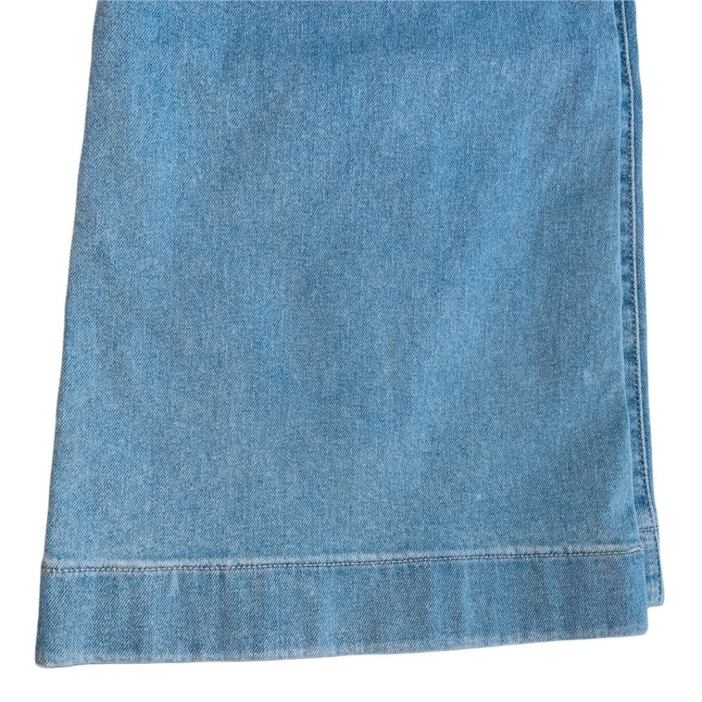 LC Lauren Conrad Light Blue Wide Leg Jeans with Tie Belt!!! - Picture 4 of 5